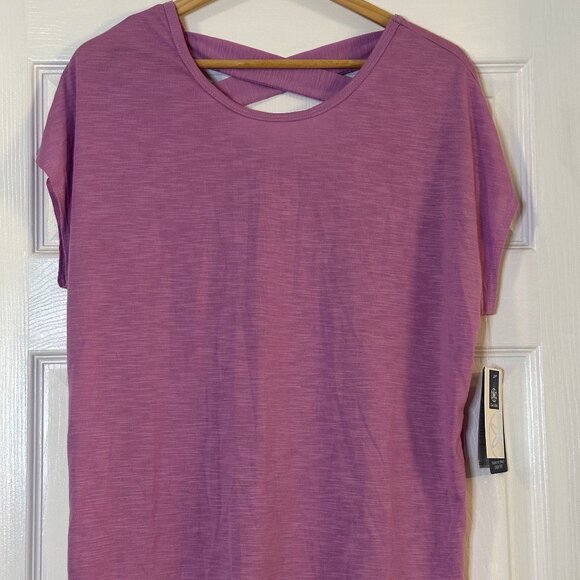 GAIAM Tops - GAIAM Pink Criss-Cross Back Active Top | Size S | NWT